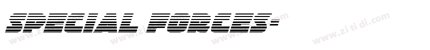 Special Forces字体转换